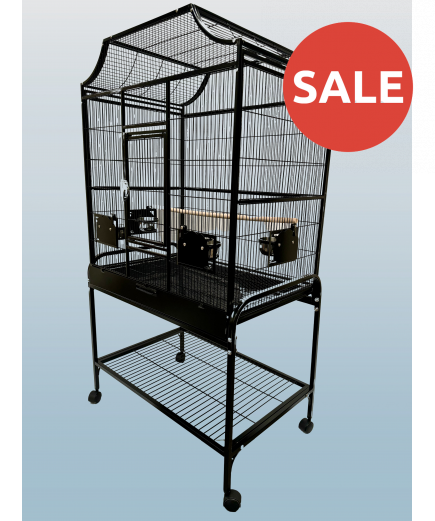 Parrot-Supplies Tampa Parrot Cage With Stand Black